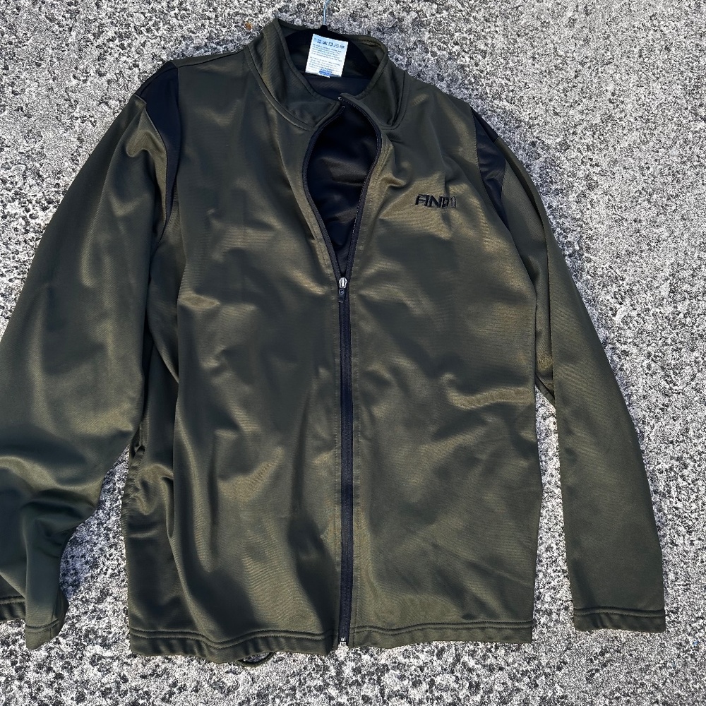 Green zip up Jacket